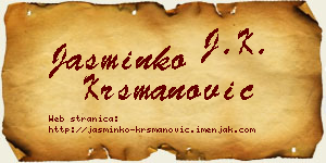 Jasminko Krsmanović vizit kartica